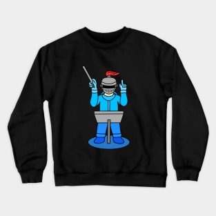 Funny music conductor knight Crewneck Sweatshirt